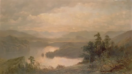 Lake Placid und die Adirondack Mountains von Whiteface, 1878